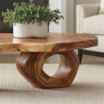 Compact Wood Coffee Table Perfect for Small Spaces
