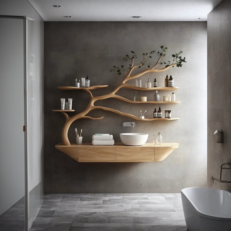 Custom Bathroom Vanities Sink Tree Branch Vanity Cabinet Bathroom
