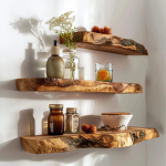 Custom Floating Shelf Live Edge