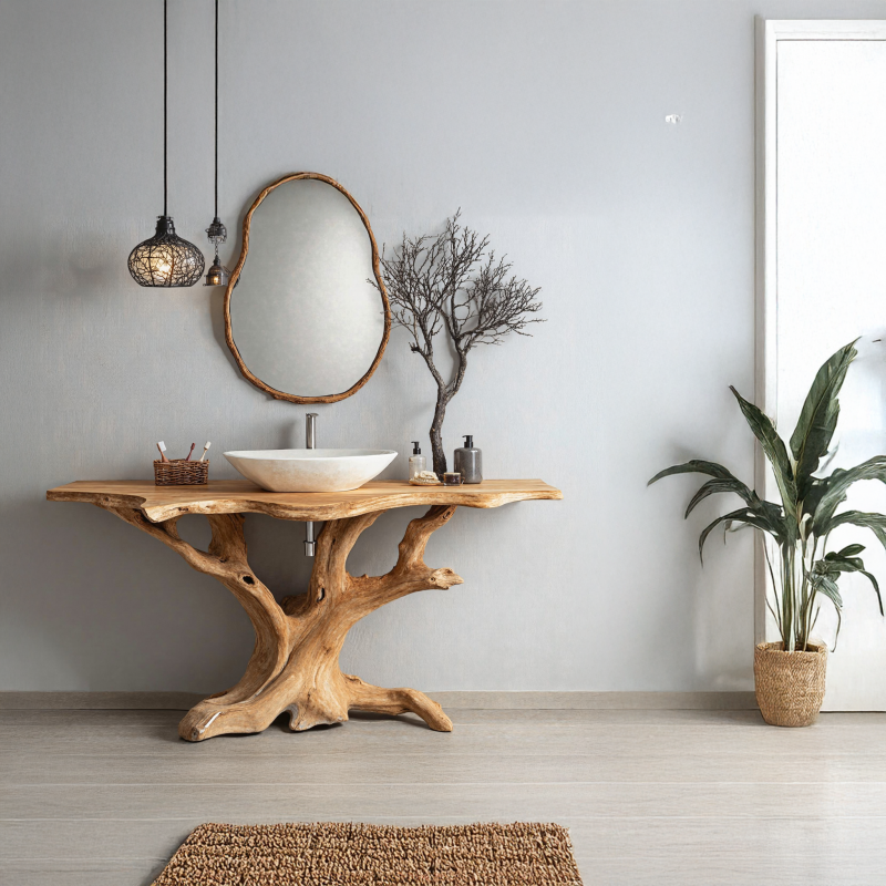 Custom Handcrafted Bathroom Vanity Sink For Stylish Interiors