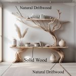 Driftwood Narrow Console Tables With Tree Branch