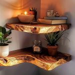 Floating Shelf Mid Century Bookcase