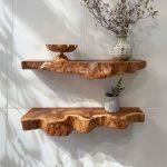 Floating Wall Shelf Live Edge