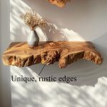 Floating Wall Shelf Live Edge