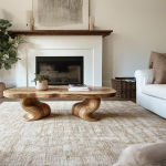 Handcrafted Wood Coffee Table Nature Inspired
