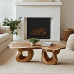 Large Rustic Wood Coffee Table Family Gathering Essential