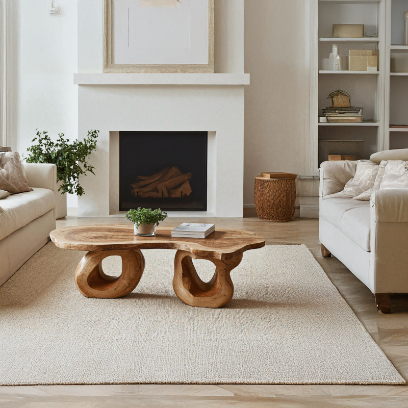 Large Rustic Wood Coffee Table Family Gathering Essential