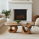 Large Rustic Wood Coffee Table Family Gathering Essential