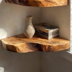 Live Edge Corner Shelves Floating Wooden Shelves