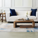 Mid-Century Natural Wood Coffee Table Living Space Retro Charm