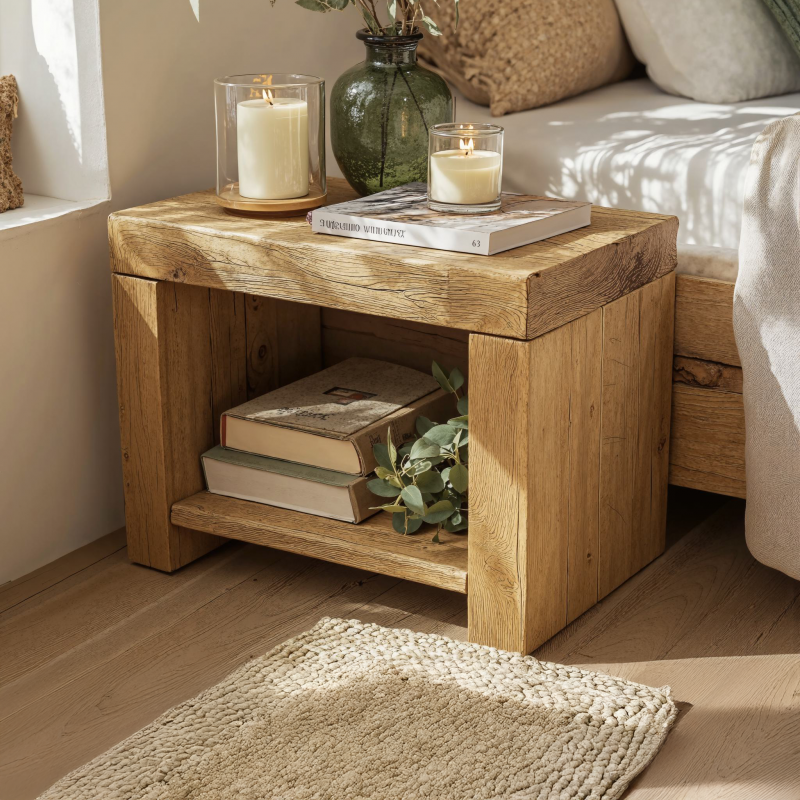 Modern Minimalist Wooden Nightstand For Elegant Bedrooms