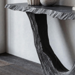 Rustic Black Natural Wood Console Tables For Farmhouse Charm