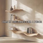 Wavy Wooden Floating Shelves Living Room For New Year Custom Shelves